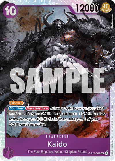 Kaido OP17-062 The World's Strongest Warriors One Piece Karte