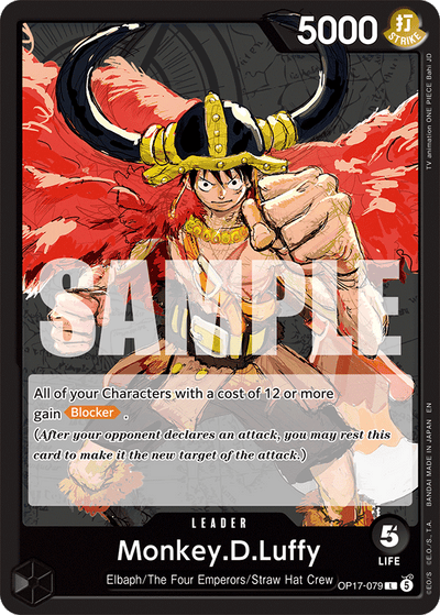 Monkey.D.Luffy OP17-079 The World's Strongest Warriors One Piece Karte
