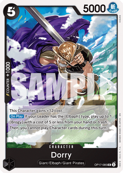 Dorry OP17-085 The World's Strongest Warriors One Piece Karte