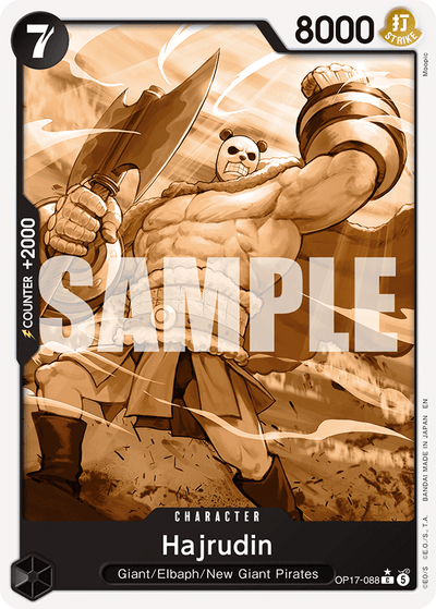 Hajrudin OP17-088 (Parallel 1) The World's Strongest Warriors One Piece Karte
