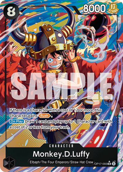 Monkey.D.Luffy OP17-093 (Parallel 1) The World's Strongest Warriors One Piece Karte