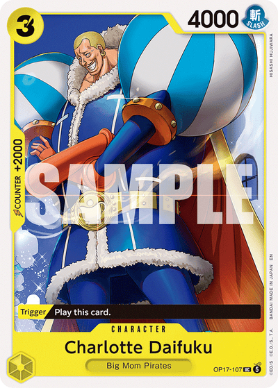 Charlotte Daifuku OP17-107 The World's Strongest Warriors One Piece Karte