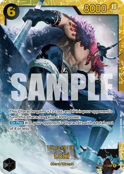 Loki OP17-119 The World's Strongest Warriors One Piece Karte