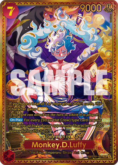 Monkey.D.Luffy ST31-004 (Parallel 1) The World's Strongest Warriors One Piece Karte