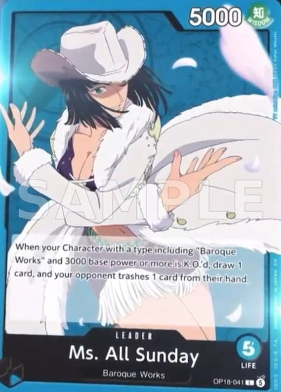 Ms. All Sunday OP18-041 The Dominance of God One Piece Karte