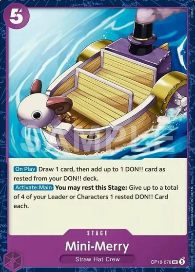 Mini-Merry OP18-078 The Dominance of God One Piece Karte