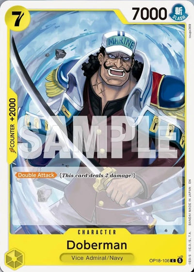 Doberman OP18-105 The Dominance of God One Piece Karte