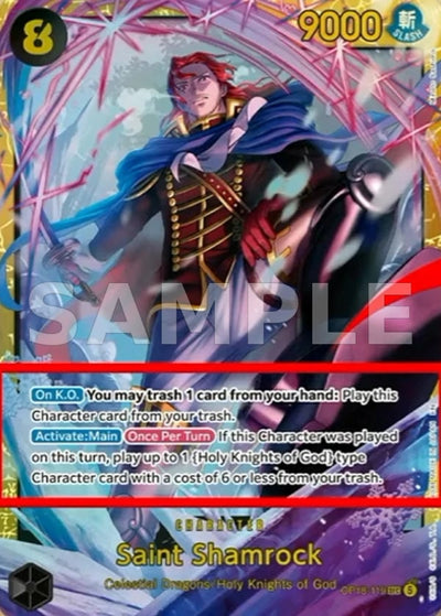 Saint Shamrock OP18-119 The Dominance of God One Piece Karte