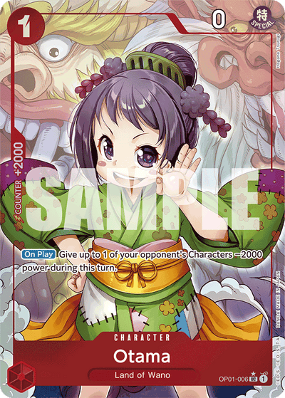 Otama OP01-006 (Parallel 4) One Piece Card The Best One Piece Karte
