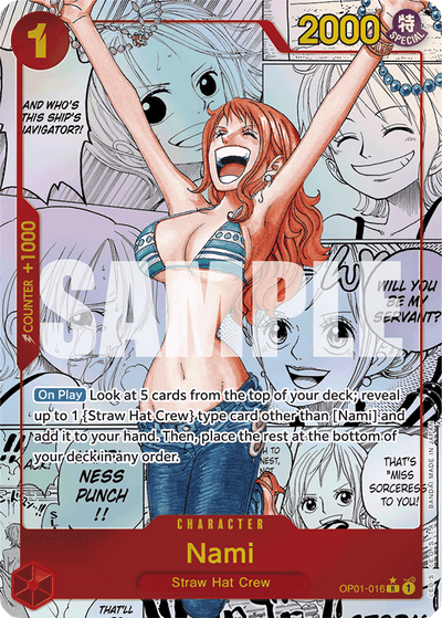 Nami OP01-016 (Parallel 8) One Piece Card The Best One Piece Karte