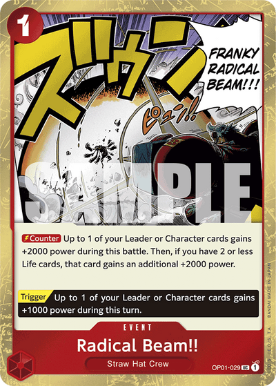 Radical Beam!! OP01-029 (Parallel 2) One Piece Card The Best One Piece Karte