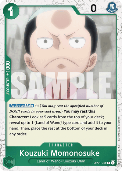 Kouzuki Momonosuke OP01-041 (Parallel 3) One Piece Card The Best One Piece Karte