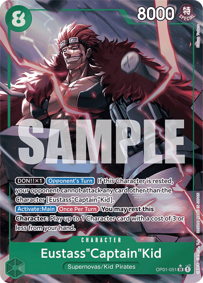 Eustass"Captain"Kid OP01-051 (Parallel 4) One Piece Card The Best One Piece Karte