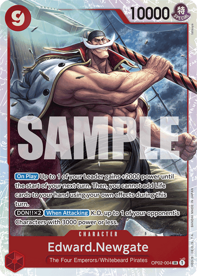 Edward.Newgate OP02-004_r1 One Piece Card The Best One Piece Karte