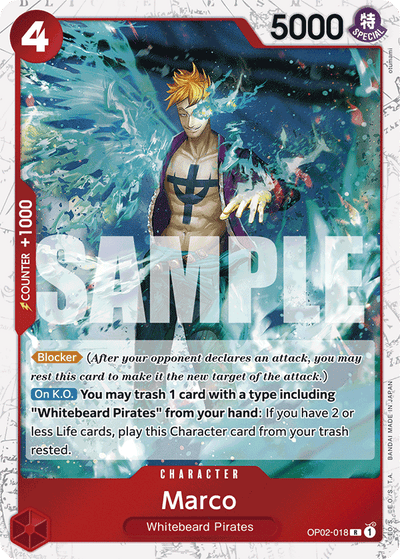 Marco OP02-018 (Parallel 4) One Piece Card The Best One Piece Karte