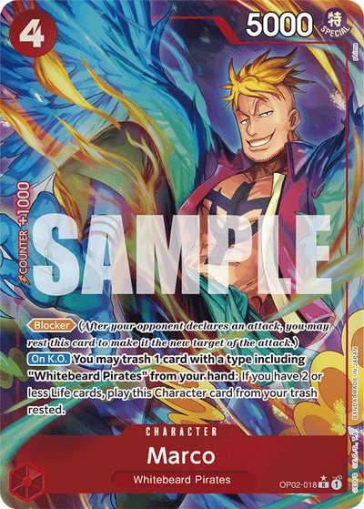 Marco OP02-018 (Parallel 6) One Piece Card The Best One Piece Karte