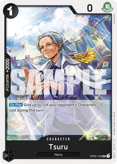 Tsuru OP02-106_r2 One Piece Card The Best One Piece Karte