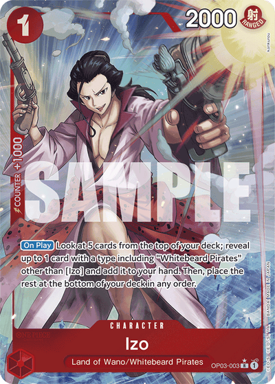 Izo OP03-003 (Parallel 5) One Piece Card The Best One Piece Karte