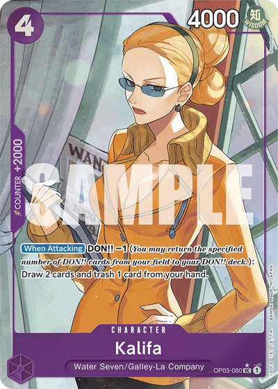 Kalifa OP03-060 (Parallel 3) One Piece Card The Best One Piece Karte