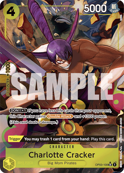 Charlotte Cracker OP03-108 (Parallel 3) One Piece Card The Best One Piece Karte