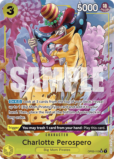 Charlotte Perospero OP03-113 (Parallel 3) One Piece Card The Best One Piece Karte