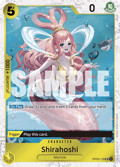 Shirahoshi OP03-116 (Parallel 5) One Piece Card The Best One Piece Karte