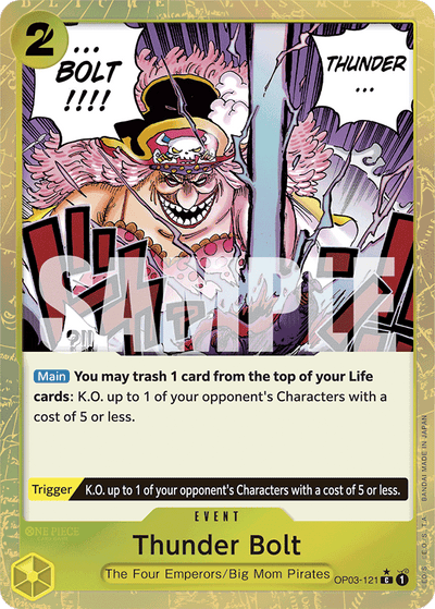 Thunder Bolt OP03-121 (Parallel 4) One Piece Card The Best One Piece Karte