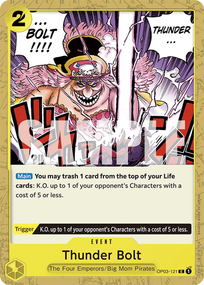 Thunder Bolt OP03-121_r2 One Piece Card The Best One Piece Karte