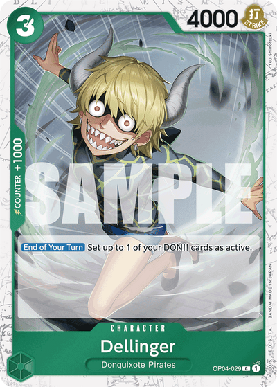 Dellinger OP04-029 (Parallel 2) One Piece Card The Best One Piece Karte