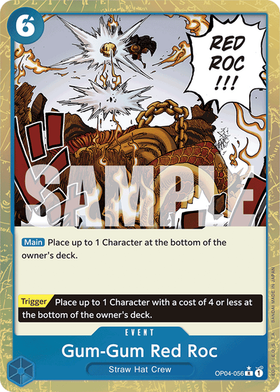 Gum-Gum Red Roc OP04-056 (Parallel 3) One Piece Card The Best One Piece Karte
