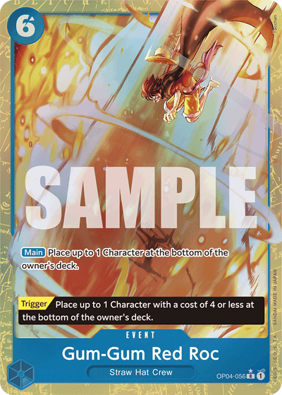 Gum-Gum Red Roc OP04-056 (Parallel 4) One Piece Card The Best One Piece Karte