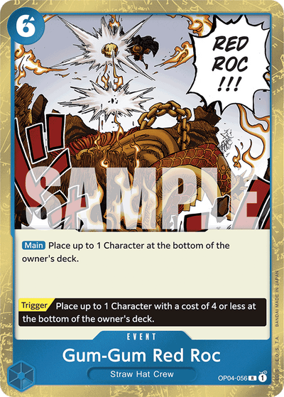 Gum-Gum Red Roc OP04-056_r1 One Piece Card The Best One Piece Karte