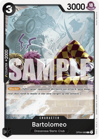 Bartolomeo OP04-089_r1 One Piece Card The Best One Piece Karte