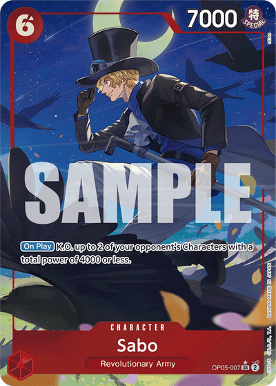 Sabo OP05-007 (Parallel 3) One Piece Card The Best One Piece Karte
