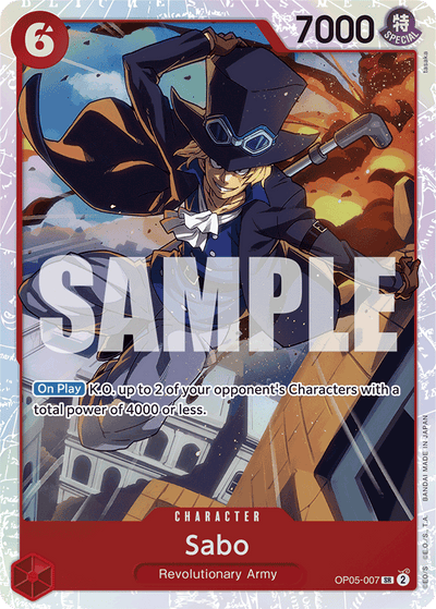 Sabo OP05-007_r1 One Piece Card The Best One Piece Karte