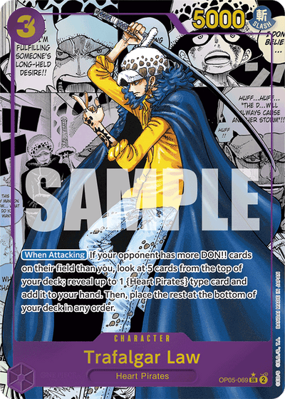 Trafalgar Law OP05-069_r1 One Piece Card The Best One Piece Karte