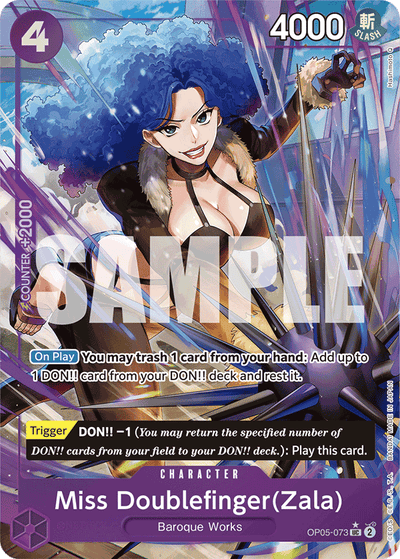 Miss Doublefinger(Zala) OP05-073 (Parallel 3) One Piece Card The Best One Piece Karte