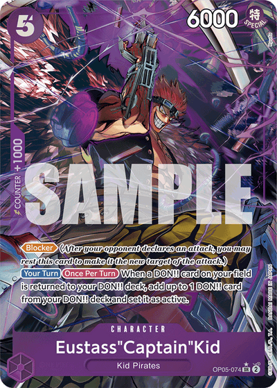 Eustass"Captain"Kid OP05-074 (Parallel 5) One Piece Card The Best One Piece Karte