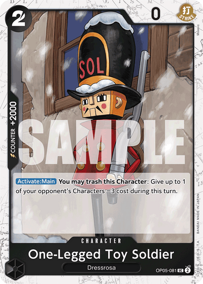One-Legged Toy Soldier OP05-081 (Parallel 2) One Piece Card The Best One Piece Karte