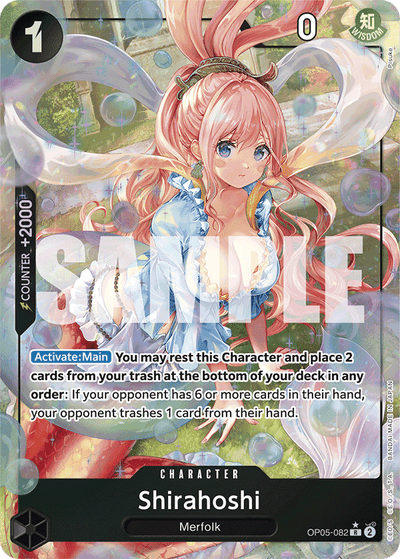 Shirahoshi OP05-082 (Parallel 4) One Piece Card The Best One Piece Karte