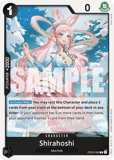 Shirahoshi OP05-082_r1 One Piece Card The Best One Piece Karte