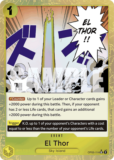 El Thor OP05-114 (Parallel 3) One Piece Card The Best One Piece Karte