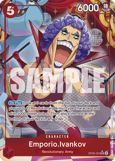Emporio.Ivankov OP06-003 (Parallel 3) One Piece Card The Best One Piece Karte