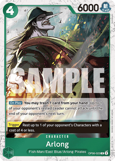 Arlong OP06-023 (Parallel 2) One Piece Card The Best One Piece Karte