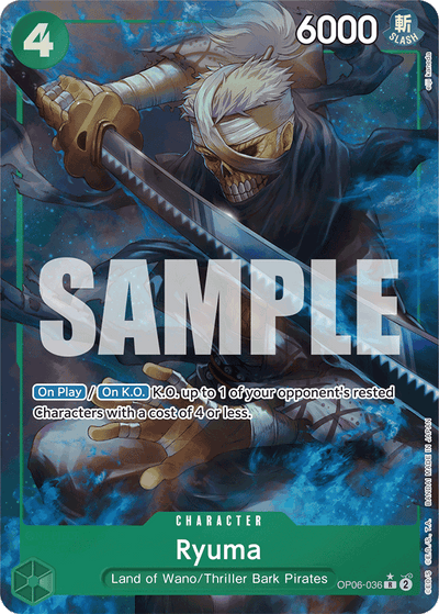 Ryuma OP06-036 (Parallel 3) One Piece Card The Best One Piece Karte