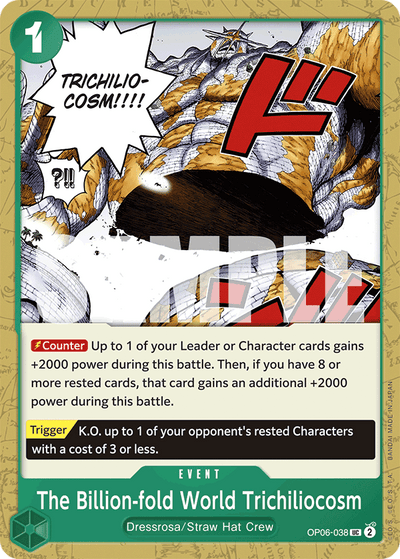 The Billion-fold World Trichiliocosm OP06-038_r1 One Piece Card The Best One Piece Karte