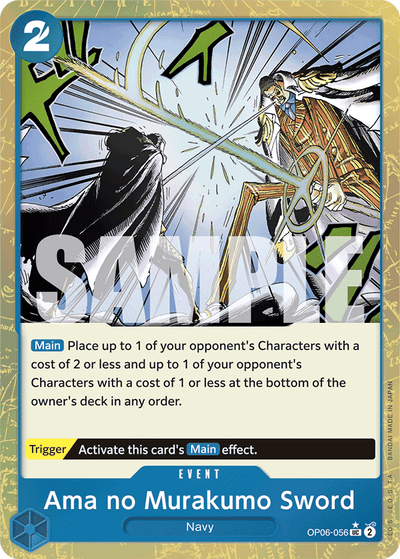 Ama no Murakumo Sword OP06-056 (Parallel 3) One Piece Card The Best One Piece Karte
