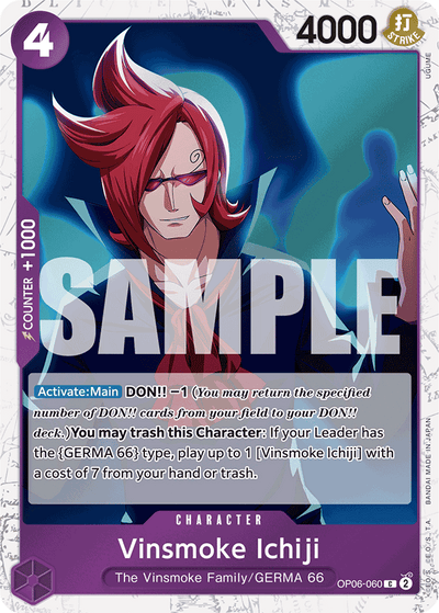 Vinsmoke Ichiji OP06-060 (Parallel 2) One Piece Card The Best One Piece Karte