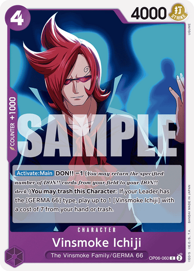 Vinsmoke Ichiji OP06-060_r1 One Piece Card The Best One Piece Karte
