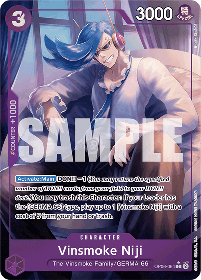 Vinsmoke Niji OP06-064 (Parallel 3) One Piece Card The Best One Piece Karte